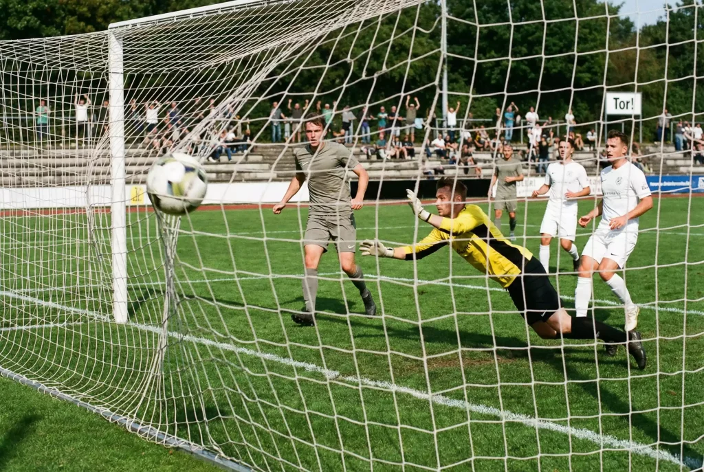 Over/Under Wetten Regionalliga – Stürmer erzielt ein Tor im Amateurstadion