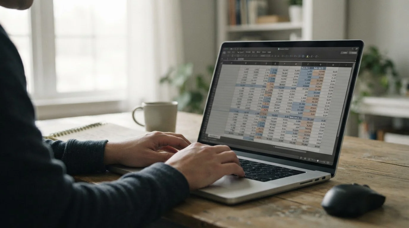 Spreadsheet mit Quotenvergleich und Margenberechnung verschiedener Wettanbieter