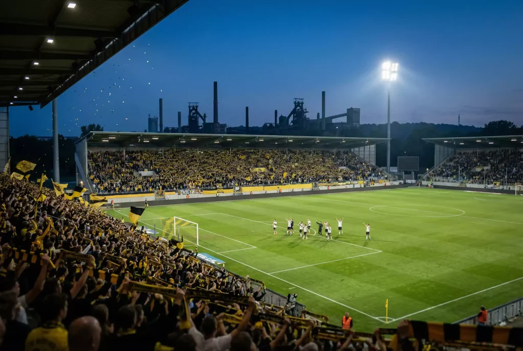 Regionalliga West Wetten – Fans im Stadion bei NRW-Derby
