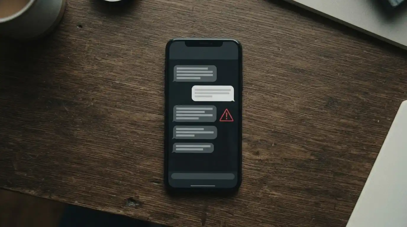 Smartphone mit verdächtigen Werbeversprechen als Warnsignal für unseriöse Angebote