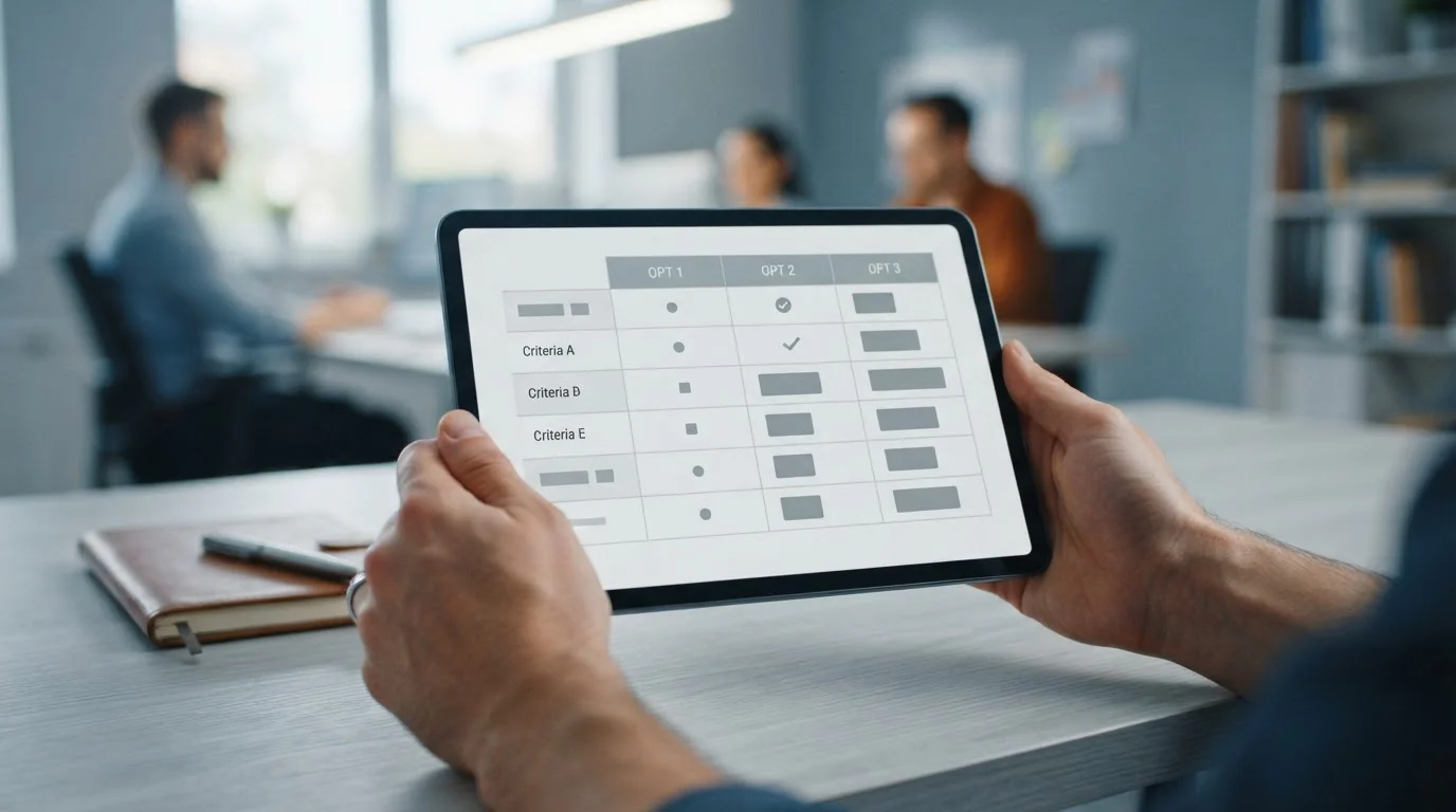 Vergleich verschiedener Wettanbieter auf Tablet-Bildschirm